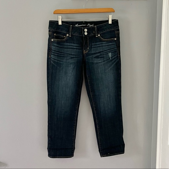 American Eagle Artist Jeans Cropped 8 Regular - Picture 2 of 11